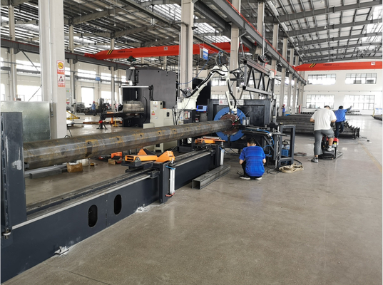 Good price 로보틱 용접 기계 가볍게 기둥 높은 기둥을 위한 CNC 문 프레임 절단 기계 온라인으로