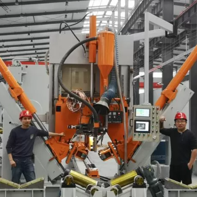 12m 펄스 MIG CNC 극 폐쇄 용접 |가로등 기둥 용접 기계