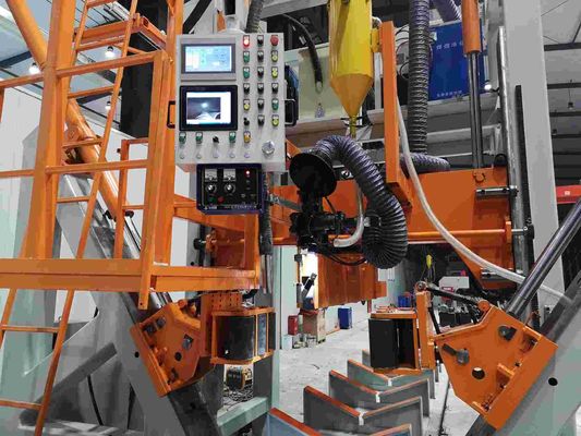 CNC 5G 폴 셔트 웰딩 머신 HM800/14000 14m 길이 다각형 디자인