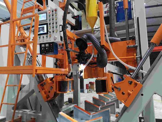CNC 5G 폴 셔트 웰딩 머신 HM800/14000 14m 길이 다각형 디자인